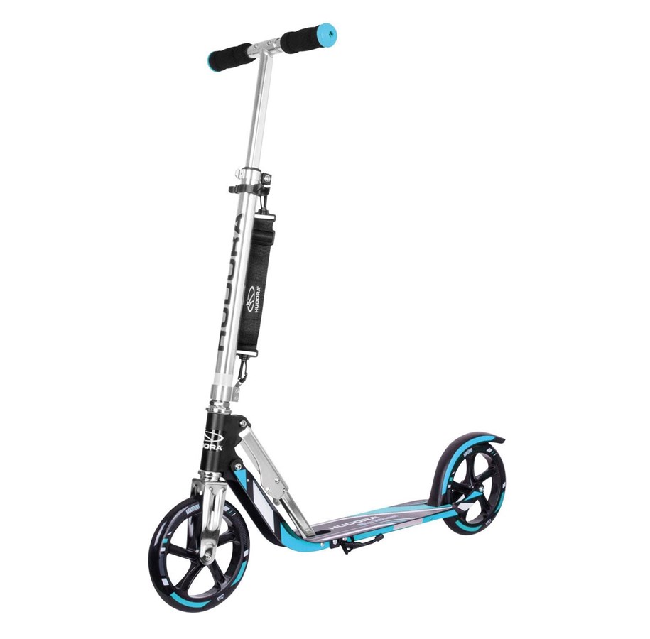 Kjøretøy - Hudora Scooter Big Wheel Step RX205 - Black/Blue - 14709/01