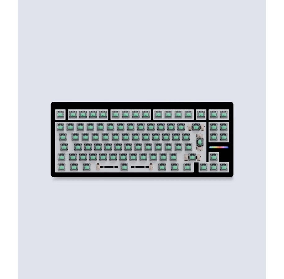 Tastatur - Wooting 80HE - ISO - No Keycaps - Linear60 - Zinc Alloy - Gamingtastatur - Uten numpad - Universal - Svart - WK5-ISO-L60-ZBK1