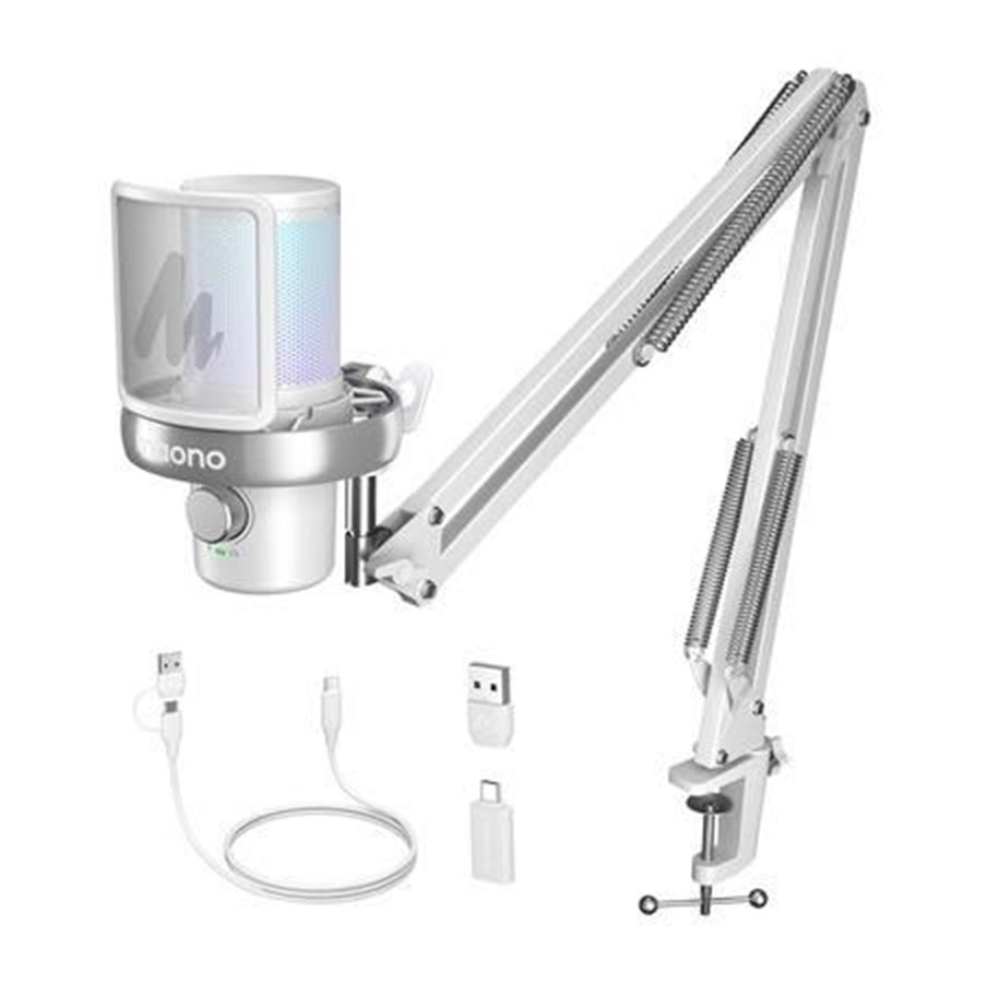 Mikrofon - Maono DM40 S Pro Microphone - White - DM40 S Pro white