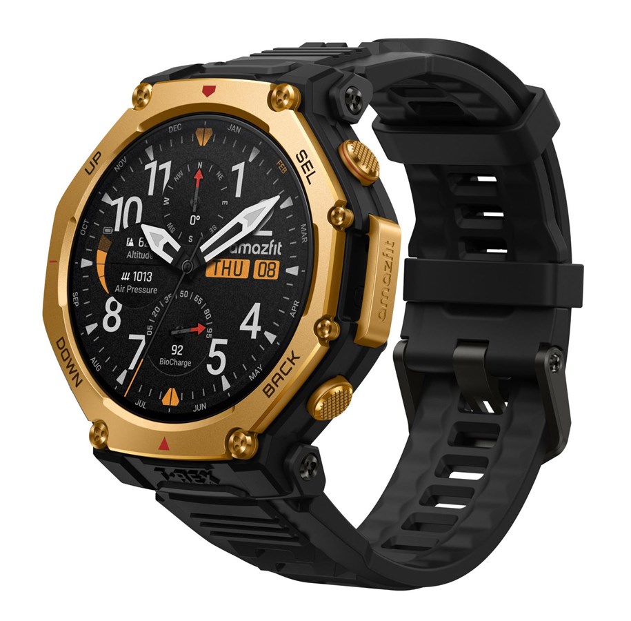 Smartklokke, Smartwatch & Sportsklokke - Amazfit T-Rex 3 Pro 48mm - Black Gold - W2443EU5N