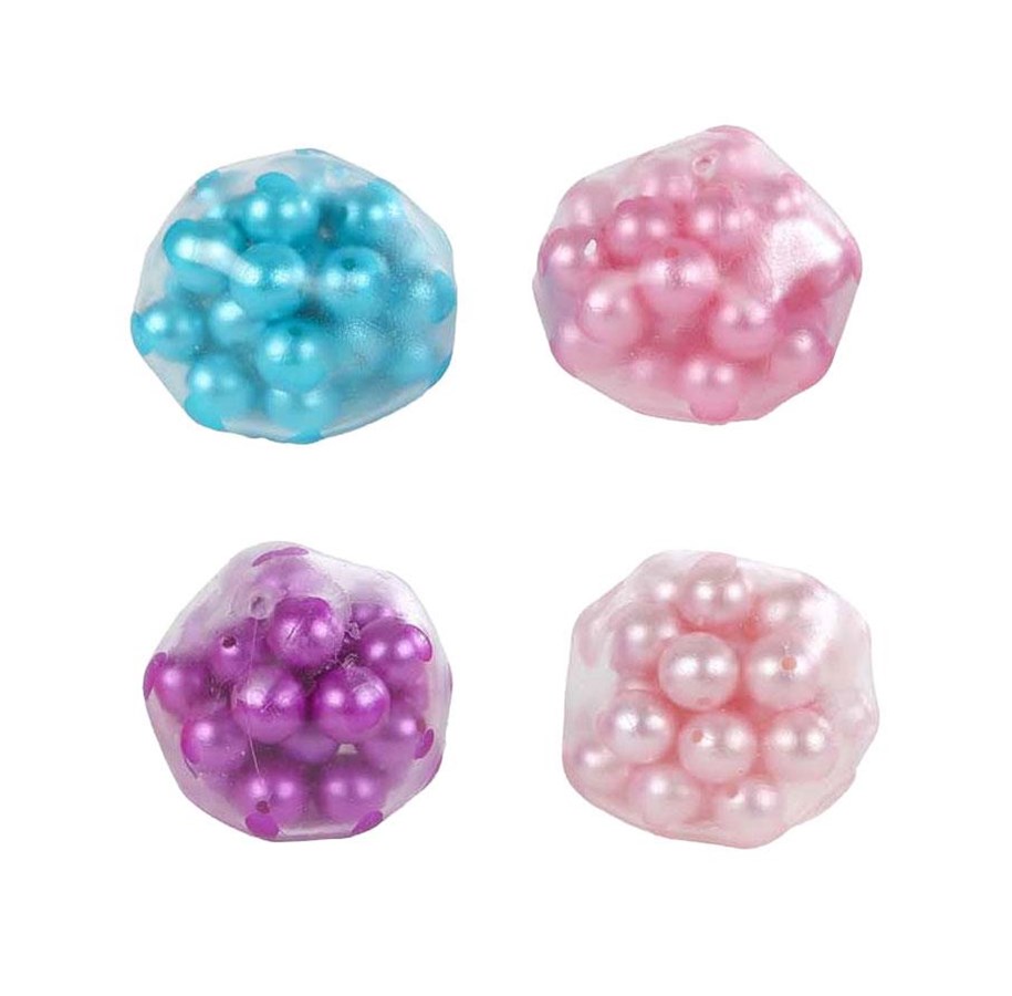 Små gaver til barn - Pocket Money Crackling beads ball 5cm - assorted - 621907