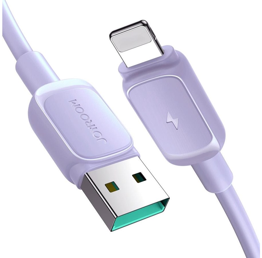 USB - Joyroom  Multi-Color Series A14 Lightning / USB-A 2.4A 1.2 m cable - purple - S-AL012A141P