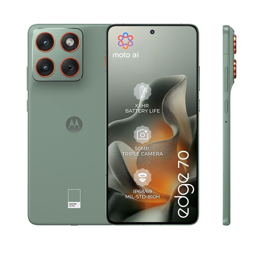 Motorola Edge 70 512GB/12GB - Pantone Lily Pad | På lager | Billig