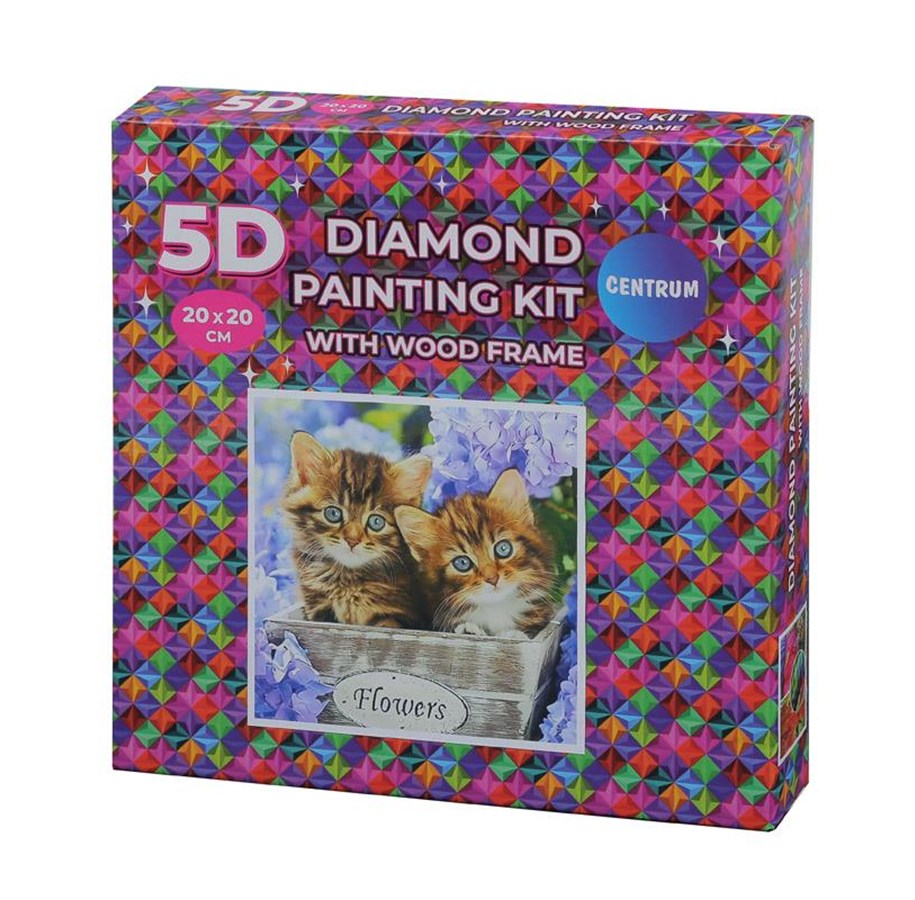 Hobbyartikler - CENTRUM Diamond Painting 20*20cm. w. wooden frame - 89776