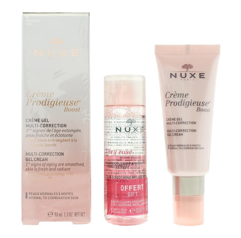 Gavesett - Nuxe Very Rose Micellar Water & Gel Cream 90ml. - Sæt. - 3264680029974