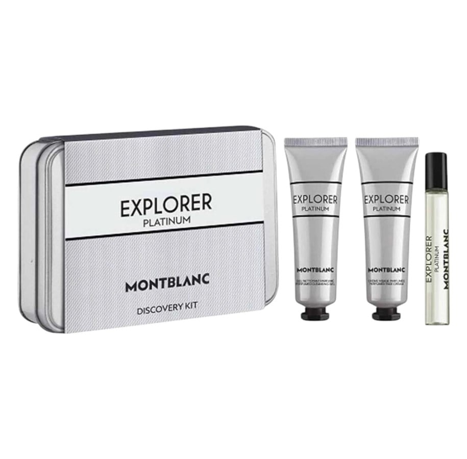 Gavesett - Montblanc Explorer Platinum Discovery Kit Sæt 67.5 ml - 3386460138598