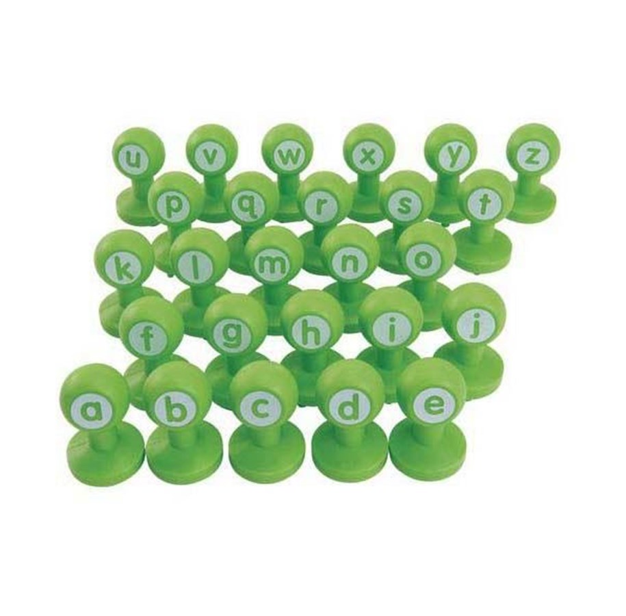 Hobbyartikler - Colorations - Lowercase Clay Stamps 26 pcs. - DOUGHLC