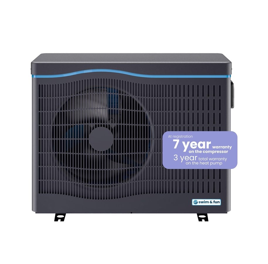 Basseng - Swim & Fun Full Inverter Varmepumpe 7kW, -7C, WiFi - 1440