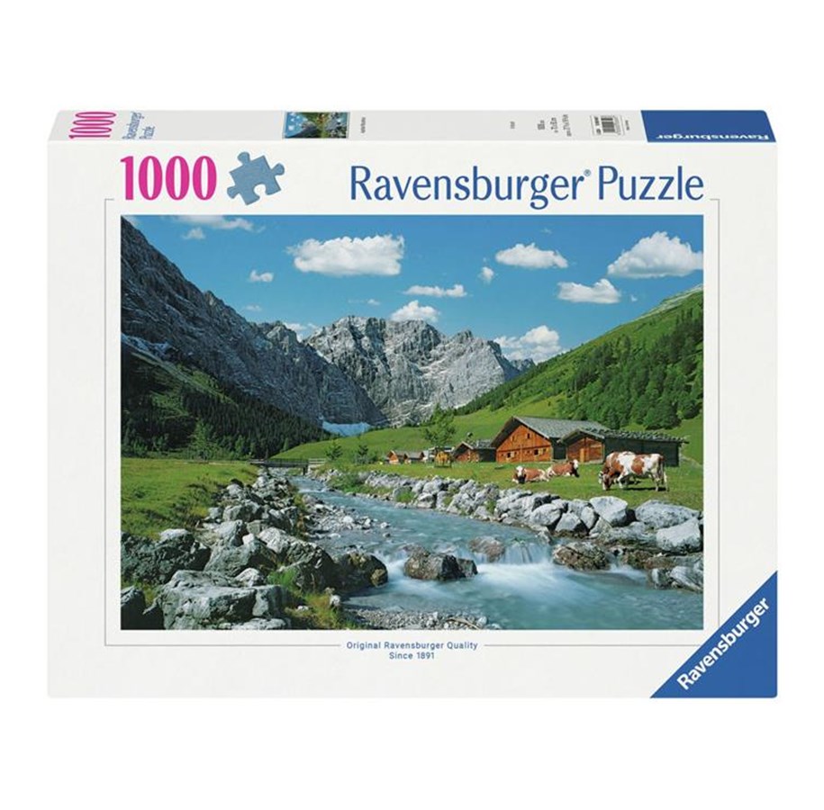 Puslespill - Ravensburger Jigsaw Puzzle Karwendel Mountains Austria 1000 pcs. Gulv - 120006497