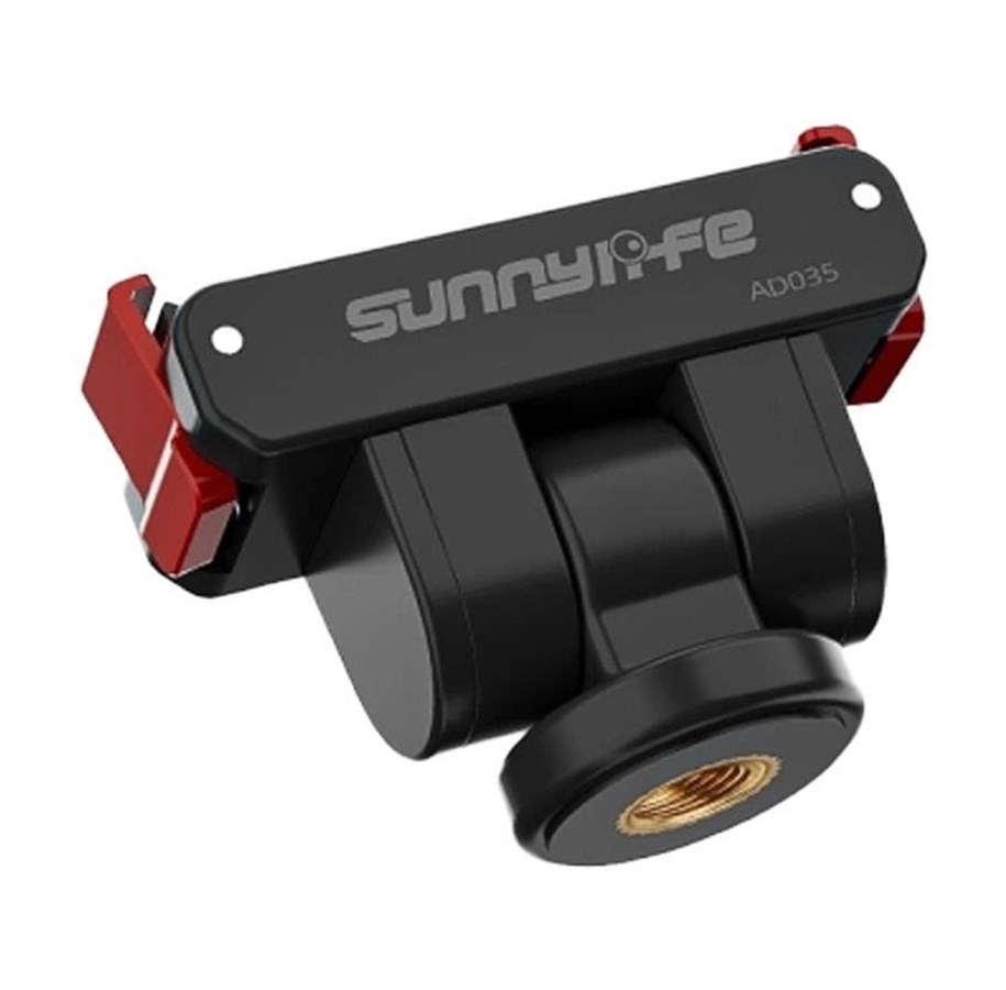 Actionkamera  - Tilbehør - Sunnylife Magnetic Mounting Adapter 1/4 Swivel 180 for OSMO 360 ACTION 5 PRO OSMO ACTION 4 3 2 - AD035
