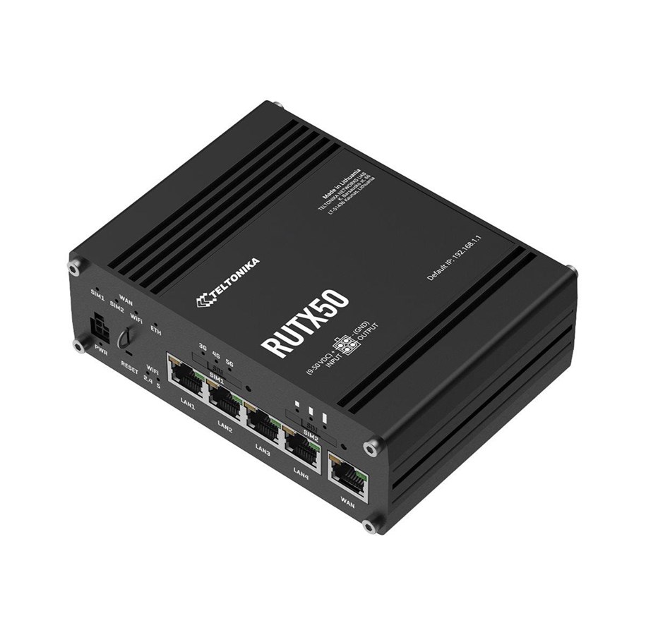 Ruter - Teltonika RUTX50 (RUTX50000400) - Wireless router 802.11a/b/g/n/Wi-Fi 5 Wave 2 - RUTX50000400
