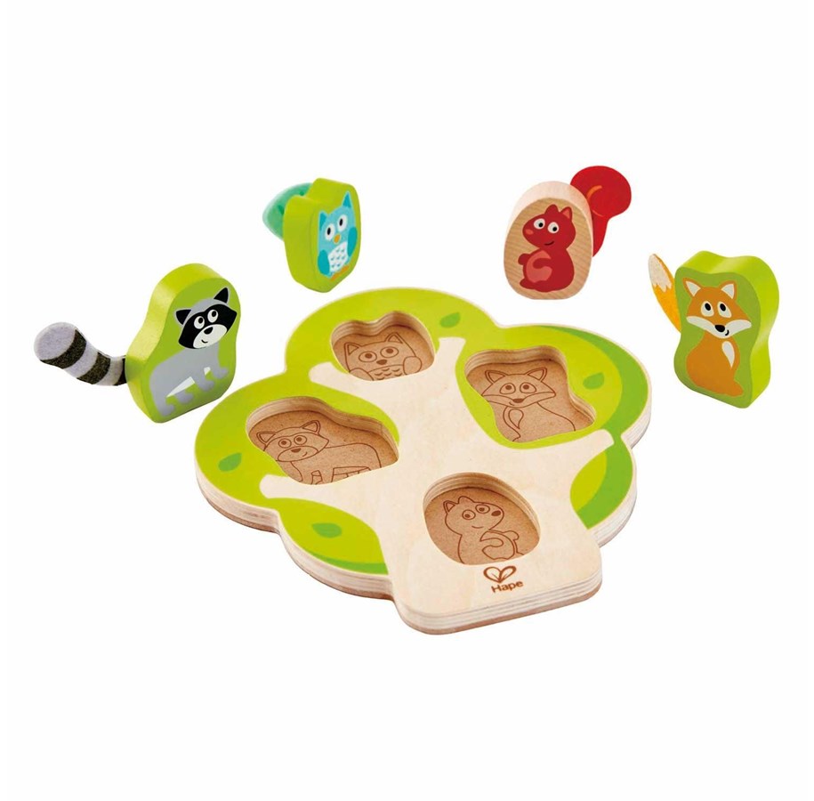 Treleker - Hape Who's in the Tree Shape Puzzle - 5pcs. - E1616