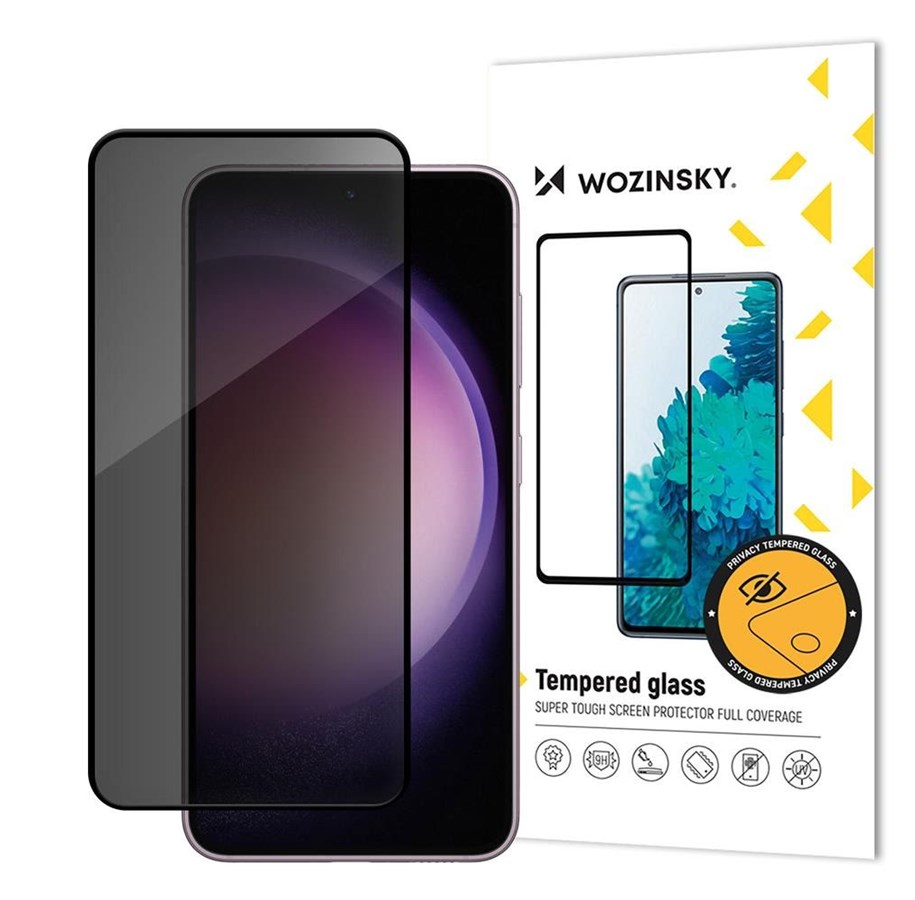 Mobil - Beskyttelsesglass - Wozinsky Privacy Glass Tempered Glass Privatizing with Anti-Spy Filter for Samsung Galaxy S24+ - 5907769362835