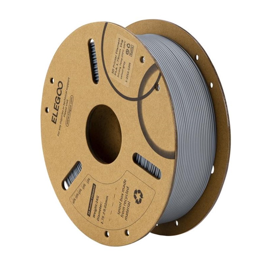 Filament/Resin - 3D-skriver - Elegoo Filament PLA - Grey - 50.203.0040