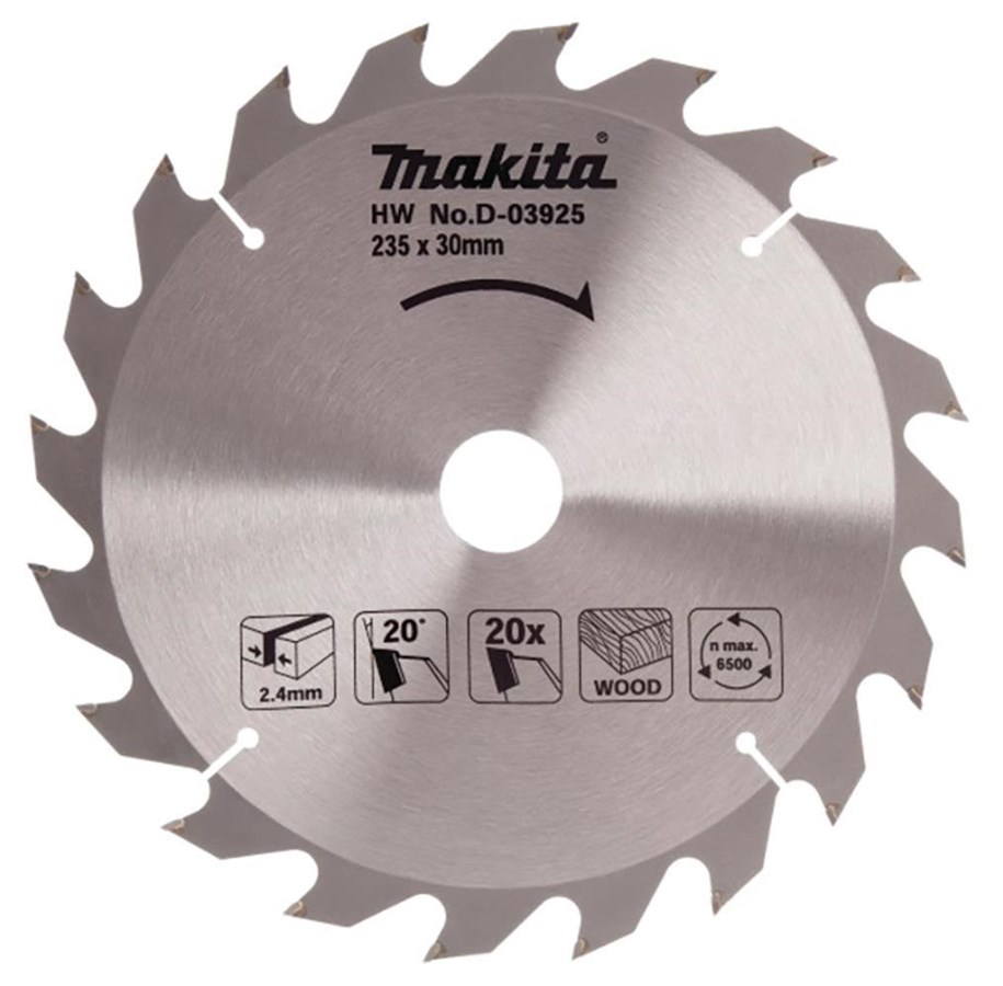 Sirkelsag - Makita D-03925 Economy Circular Saw for Wood 235 x 30mm - D-03925