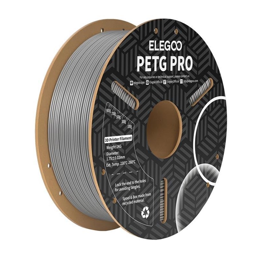 Filament/Resin - 3D-skriver - Elegoo PETG Pro Filament - Grey - 50.203.0205