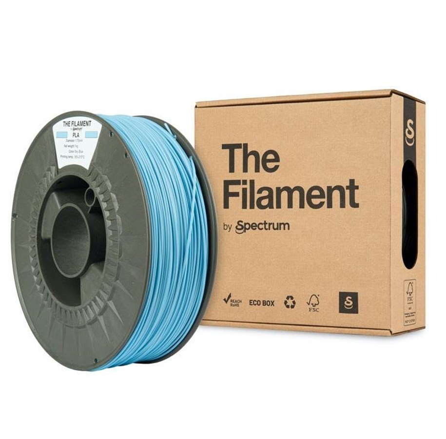 Filament/Resin - 3D-skriver - Spectrum The Filament / PLA / Sky Blue / ⌀ 1.75 mm / 1 kg - TF-24008