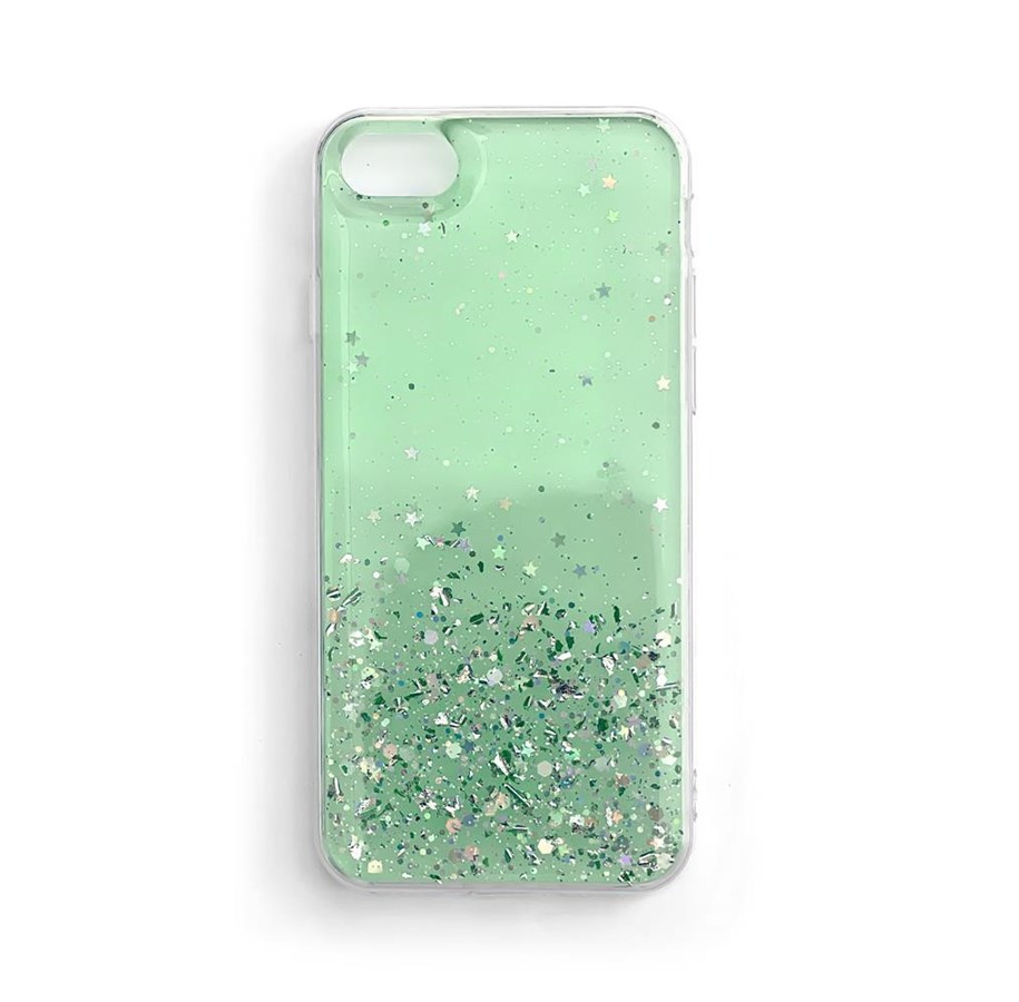 Mobil - Deksel og etui - Wozinsky Star Glitter Shiny Case Cover with Glitter Xiaomi Mi 10T Lite Green - 9111201916678
