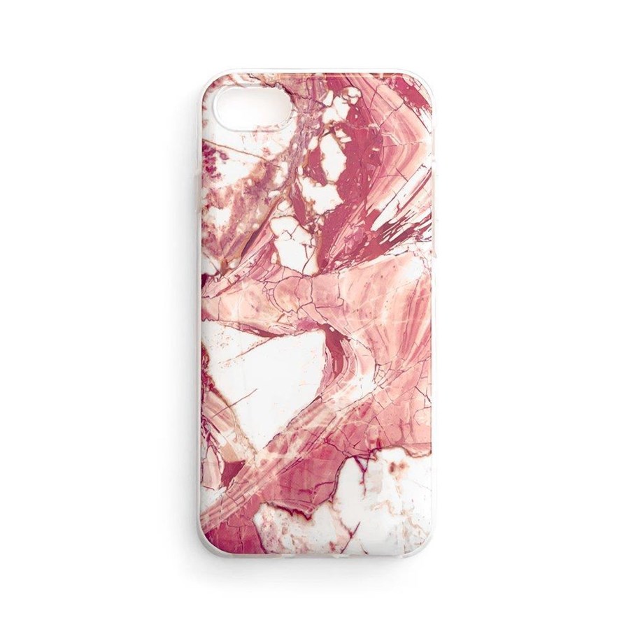 Mobil - Deksel og etui - Wozinsky Marble Gel Case Marble Cover Samsung Galaxy M51 Pink - 9111201924116