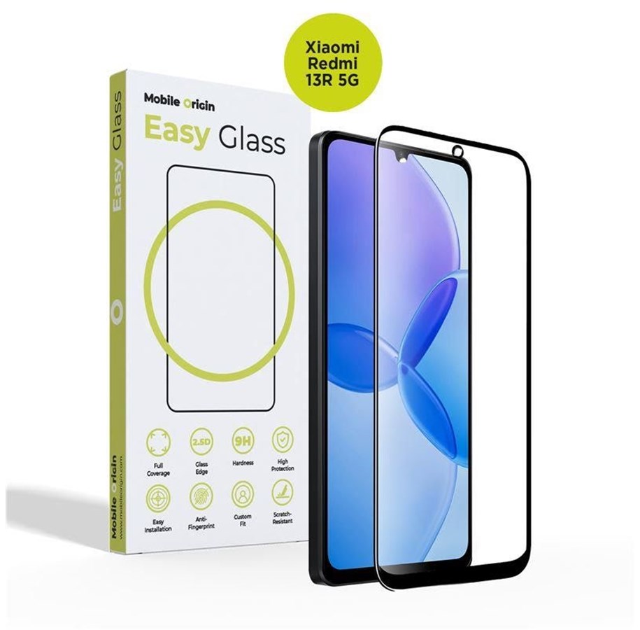 Mobil - Beskyttelsesglass - Mobile Origin EasyGlass Xiaomi Redmi 13R 5G - FRL-EG-XR13R5G