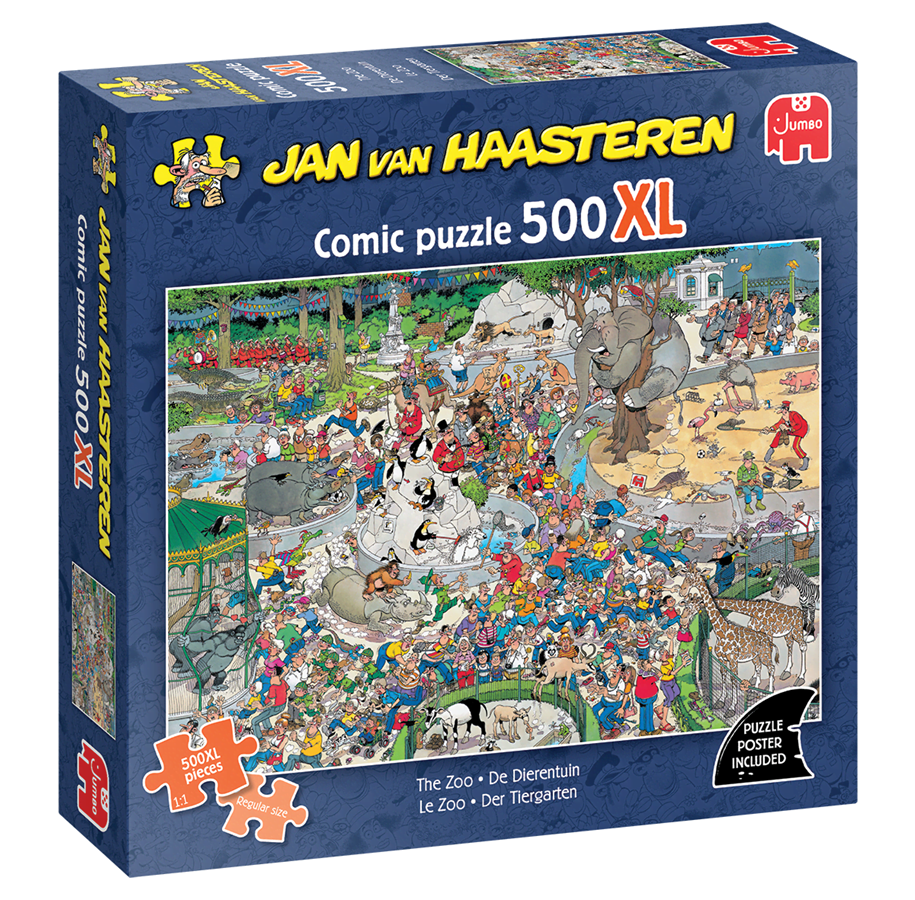 Puslespill - Jan van Haasteren The Zoo (500XL) - 707-1110100919