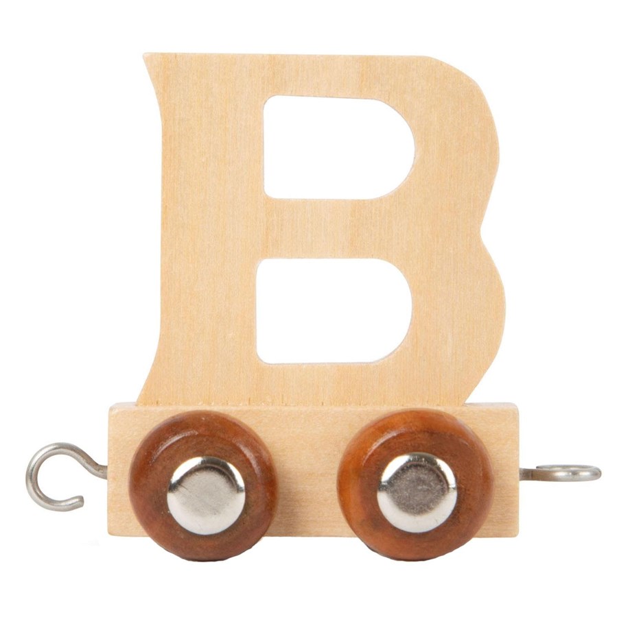 Babyleker - Small Foot - Wooden Letter Train - B - 12 pieces - 7461-display12