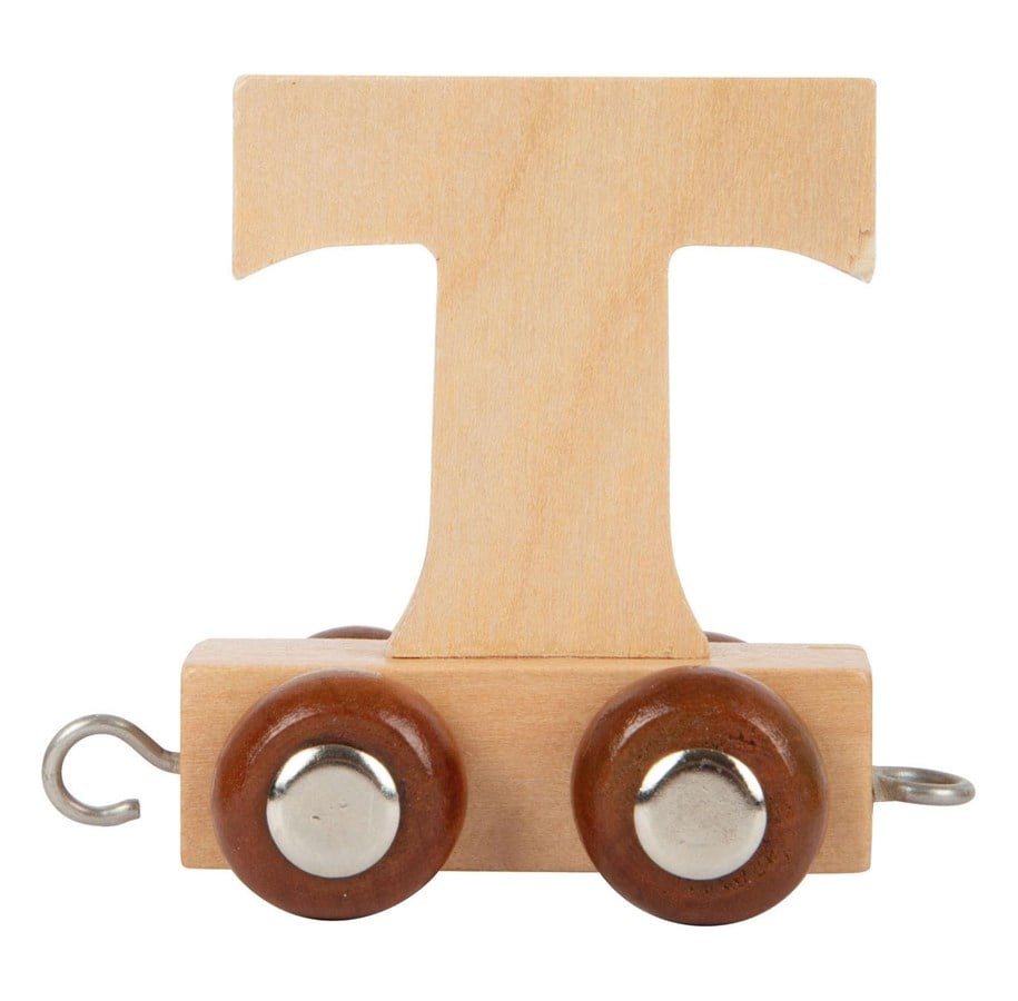 Treleker - Small Foot - Wooden Letter Train - T - 12 pieces - 7479-display12