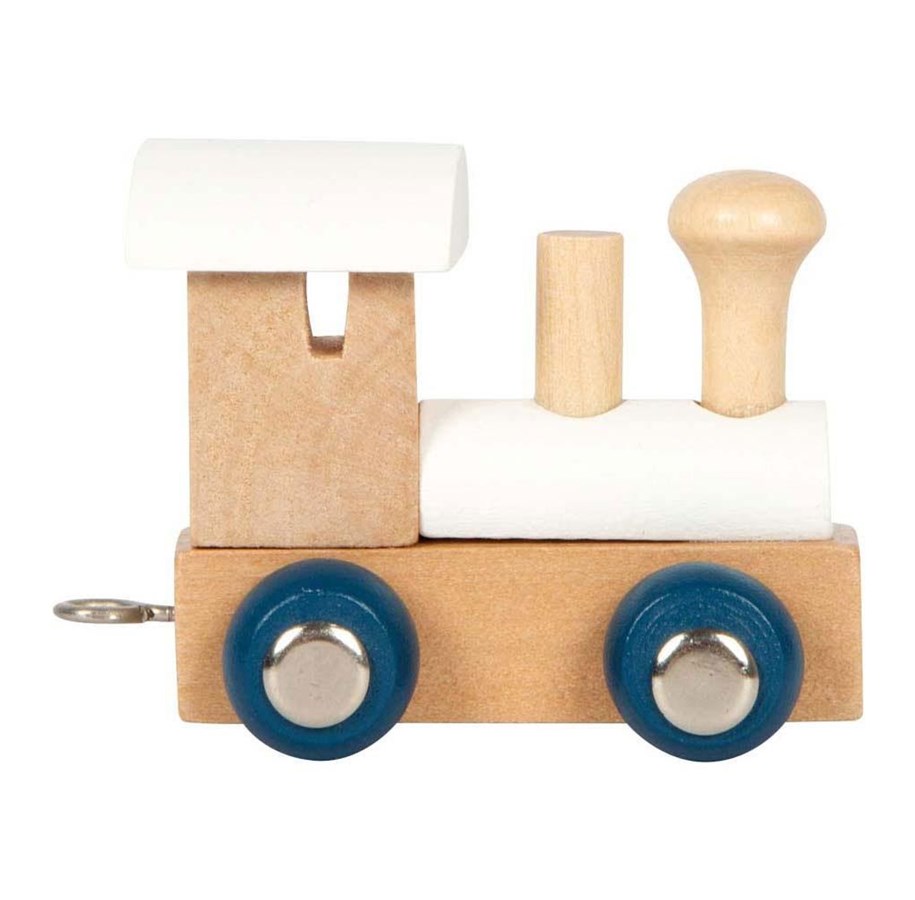 Treleker - Small Foot - Wooden Letter Train Polar - Locomotive White - 12 - 12570-display12