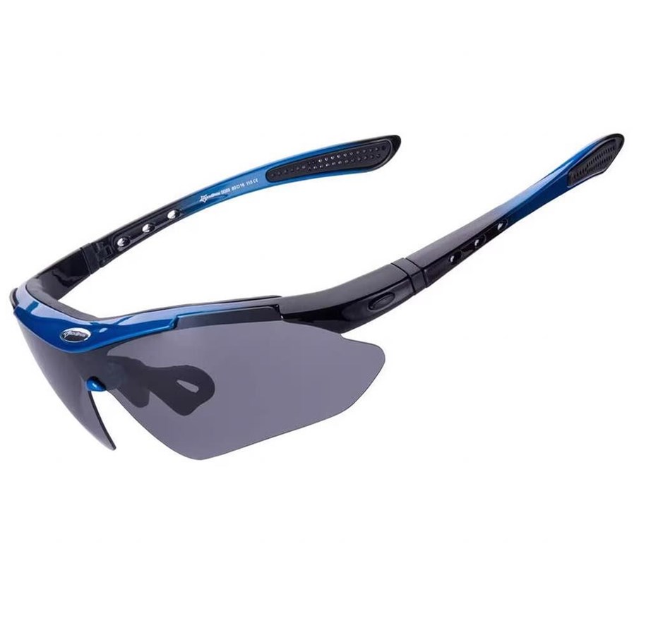 Sport & Fitness - Rockbros 10007 Polarized Cycling Glasses - Black and Blue - Rockbros-10007