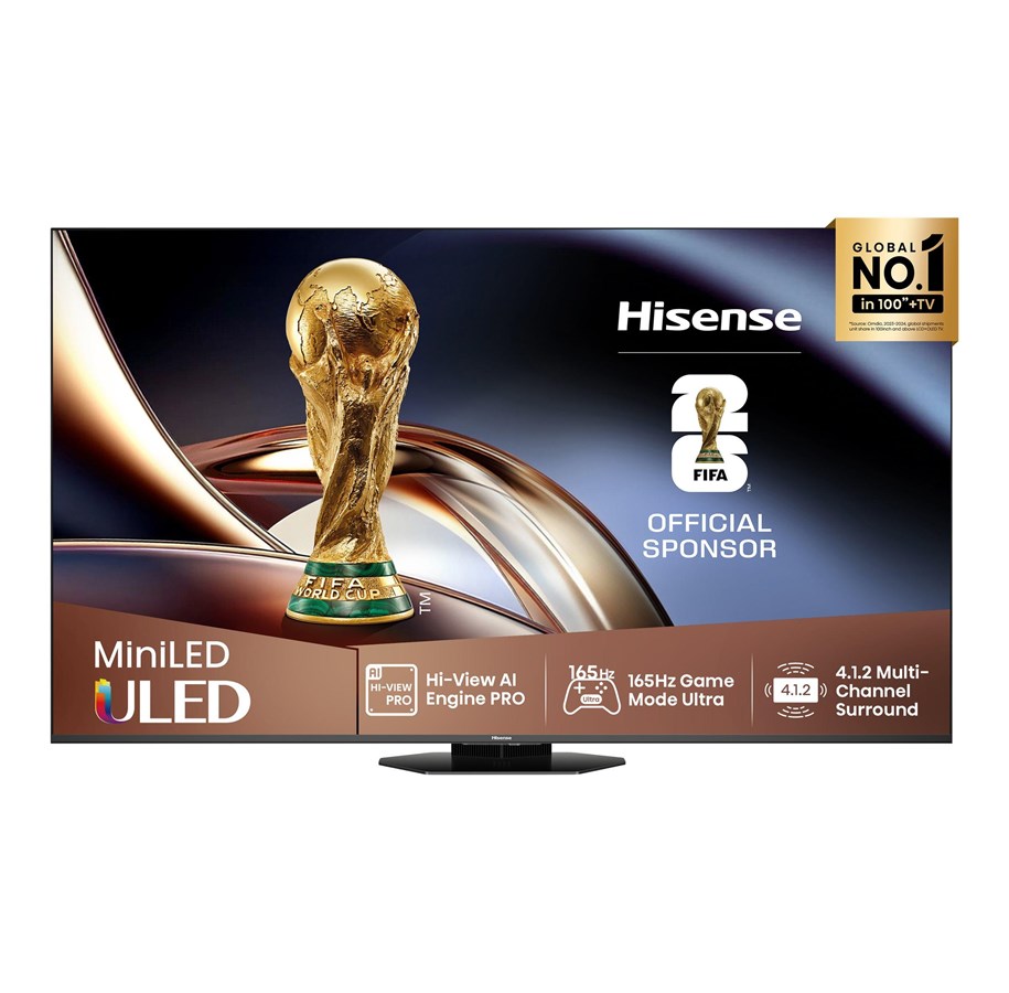 Flatskjerm-TV - Hisense 55" Flatskjerm-TV LED 4K 55U8Q U8Q Series - 55" LED-backlit LCD TV - ULED Mini LED - 4K - 55U8Q