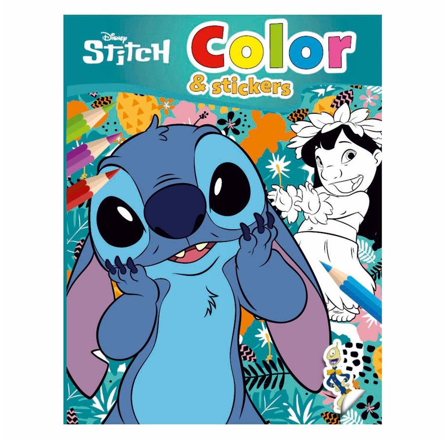 Hobbyartikler - Boek Specials Nederland BV Stitch Coloring Book and Stickers - 400604
