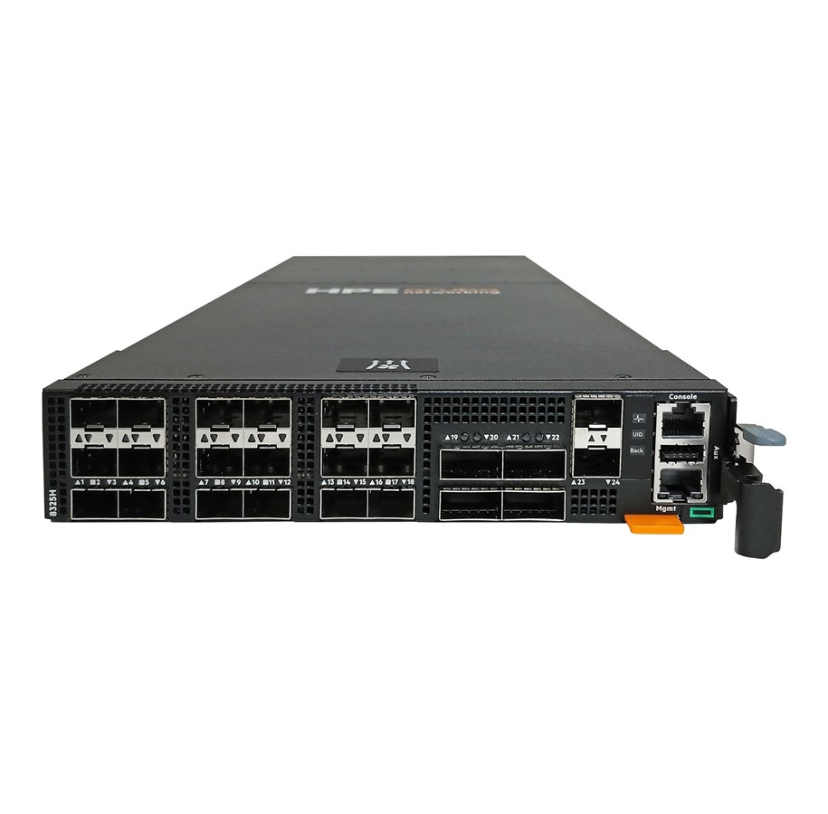Switch/splitter - Hewlett Packard Enterprise HPE Aruba Networking CX 8325H 18p SFP28 25G 4p QSFP28 100G Switch - S4B21A#ABB