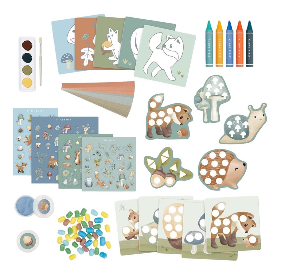 Kreative leker - Bambolino Toys Little Dutch Craft Box - Forest Friends - 126046