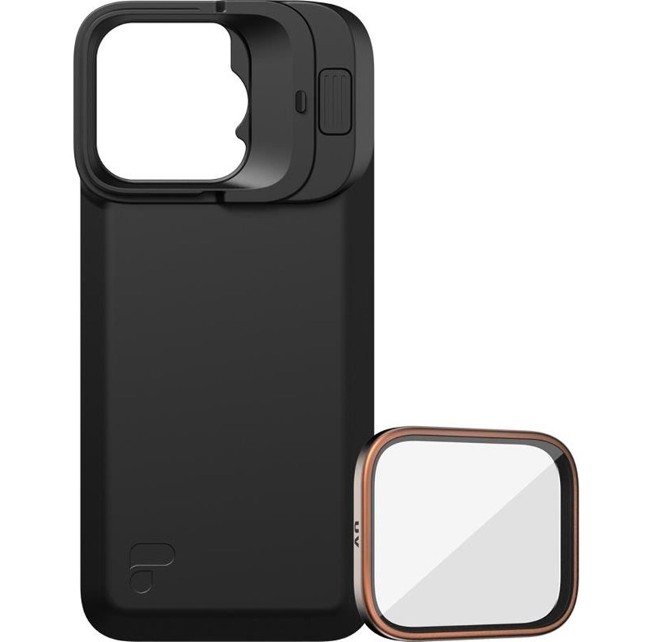 Mobil - Adaptere og ladere - PolarPro Kit - LiteChaser iPhone 16 Pro Exo BackPl - 131145