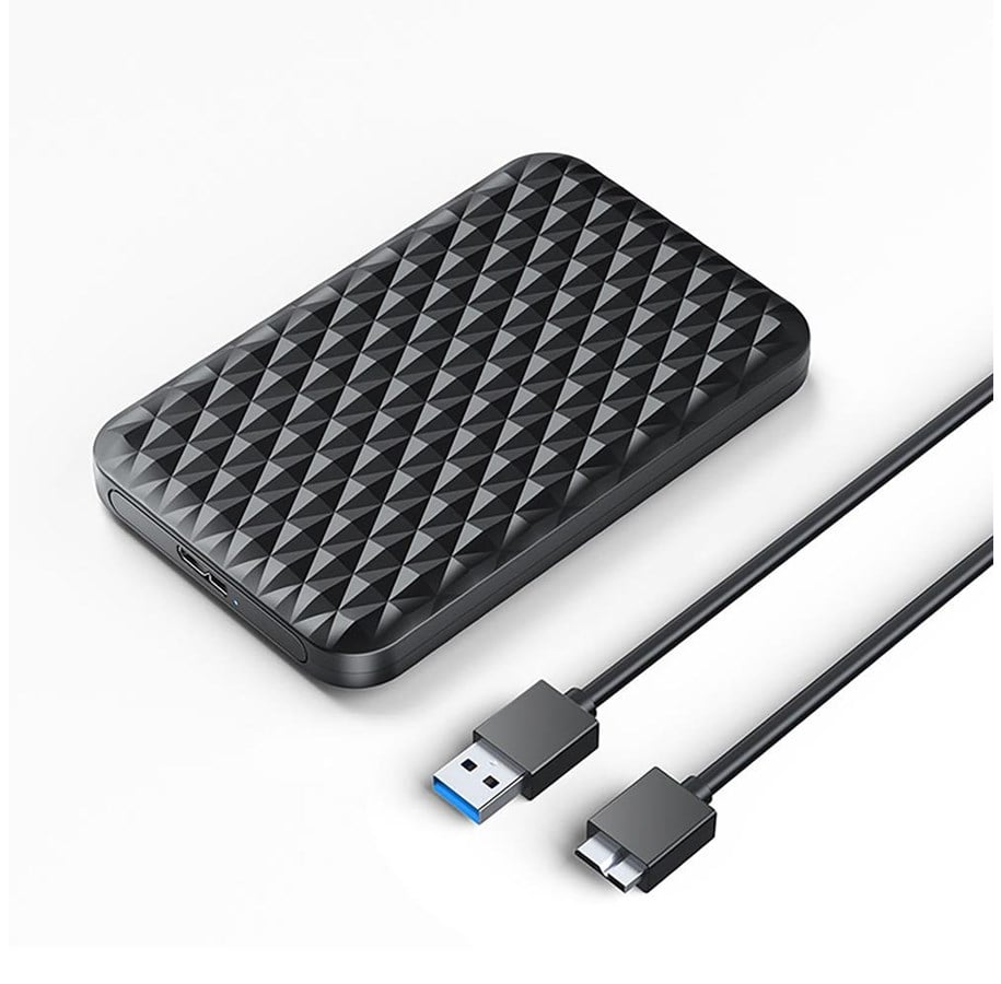 Harddisk - Tilbehør - ORICO 2520U3-V1 2.5" HDD/SSD USB Micro-B 5Gb/s Disk Drive - Black - 2520U3-V1-BK-EP