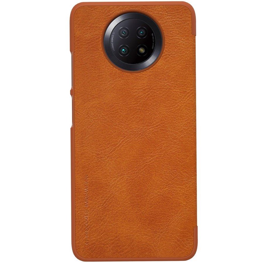 Mobil - Deksel og etui - Nillkin Qin Leather Holster Case for Xiaomi Redmi Note 9T 5G Brown - 6902048212305