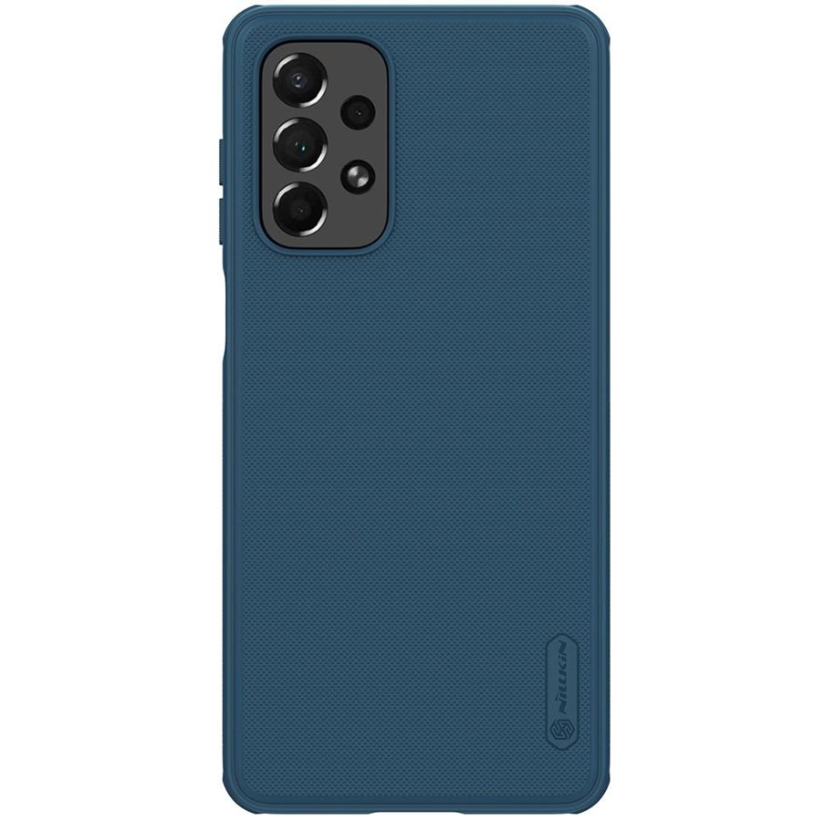 Mobil - Deksel og etui - Nillkin Super Frosted Shield Pro Rugged Case Cover for Samsung Galaxy A73 Blue - 6902048237728