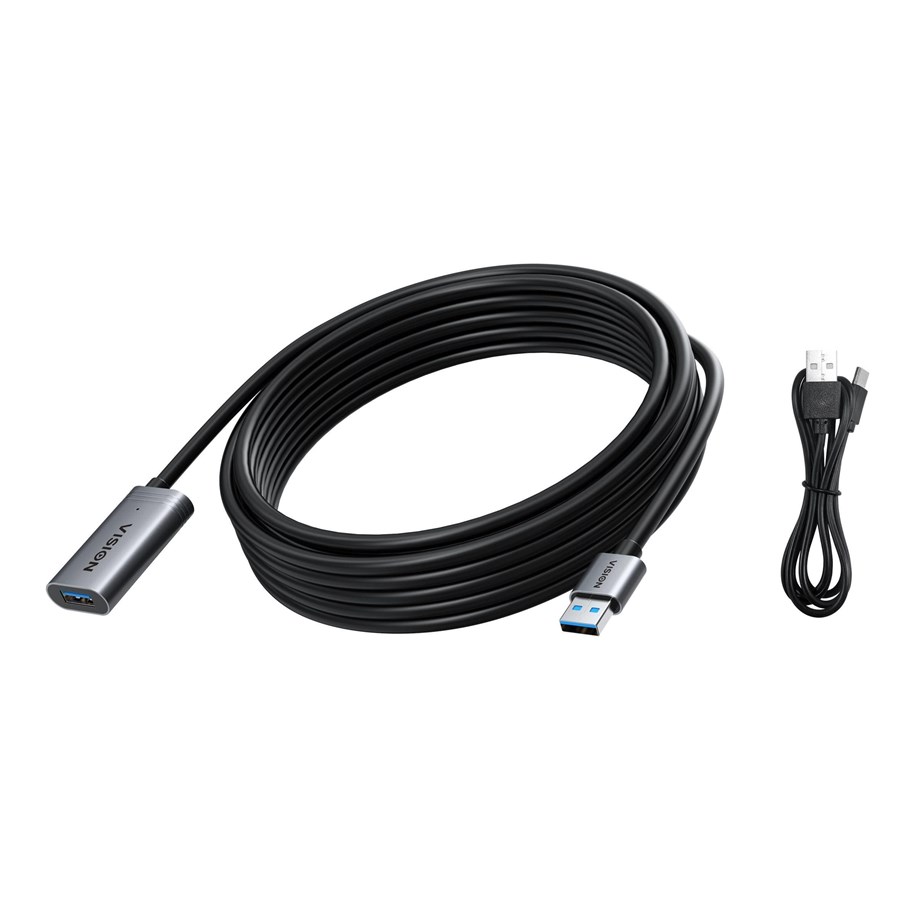 USB - Vision - USB extension cable - USB Type A to USB Type A - 5 m - TC 5MUSB3.0EXT+/BL
