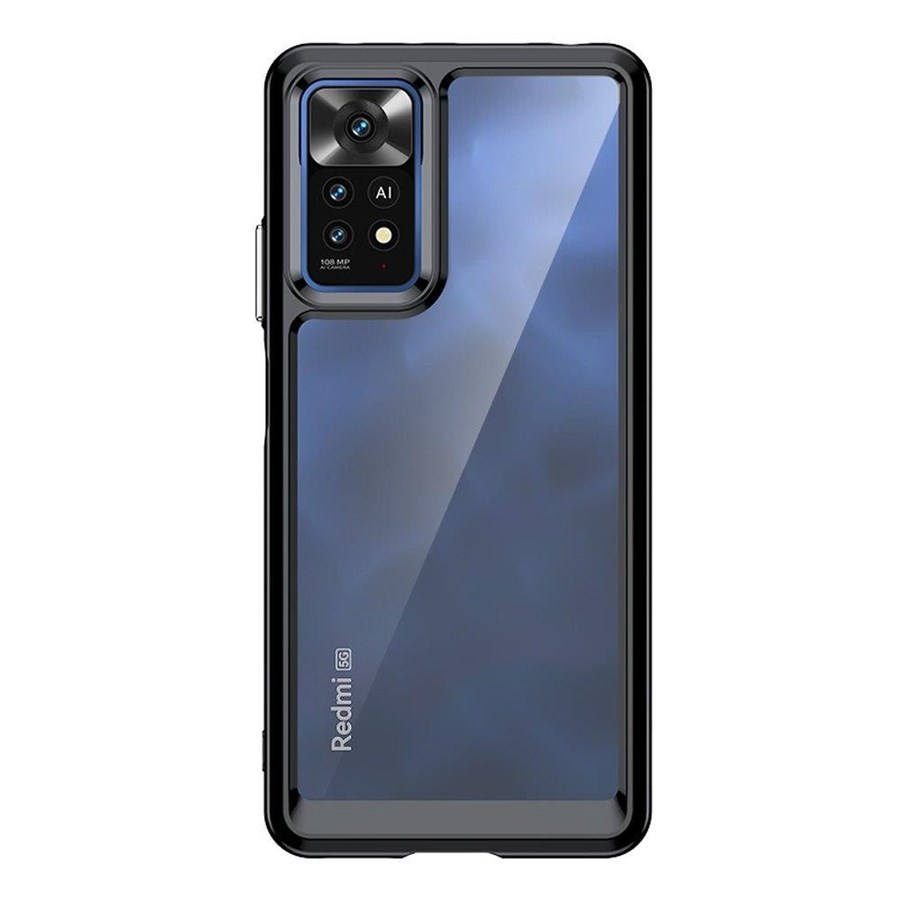 Mobil - Deksel og etui - Hurtel Outer Space Case for Xiaomi Poco X5 5G / Redmi Note 12 5G Cover with Flexible Frame Black - 9145576274811