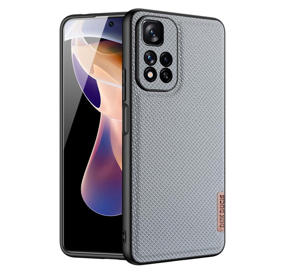 Mobil - Deksel og etui - Dux Ducis  Fino Case Cover Cover With Nylon Material Xiaomi Redmi Note 11 Pro+ 5G (China) / 11 Pro 5G (China) / Mi11i HyperCharge / Poco X4 NFC 5G Blue - 6934913043899