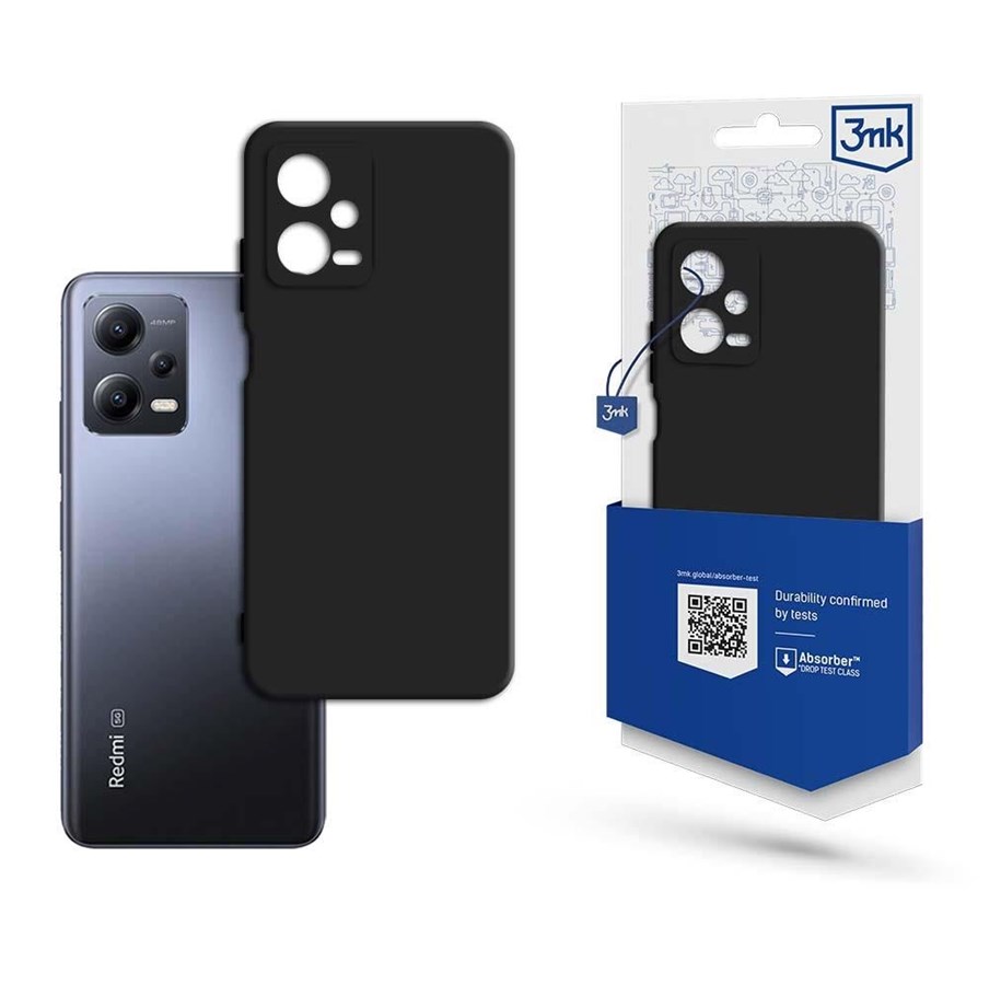Mobil - Deksel og etui - 3mk Case for Xiaomi Redmi Note 12 5G / Poco X5 5G Series  Matt Case - Black - 5903108497138