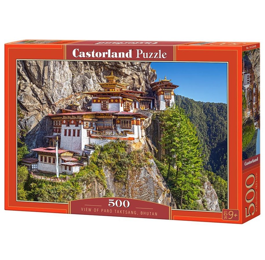 Puslespill - Castorland View of Paro Taktsang Puzzle - 500 Pieces - 9+ Years 2D Puslespill - B-53445