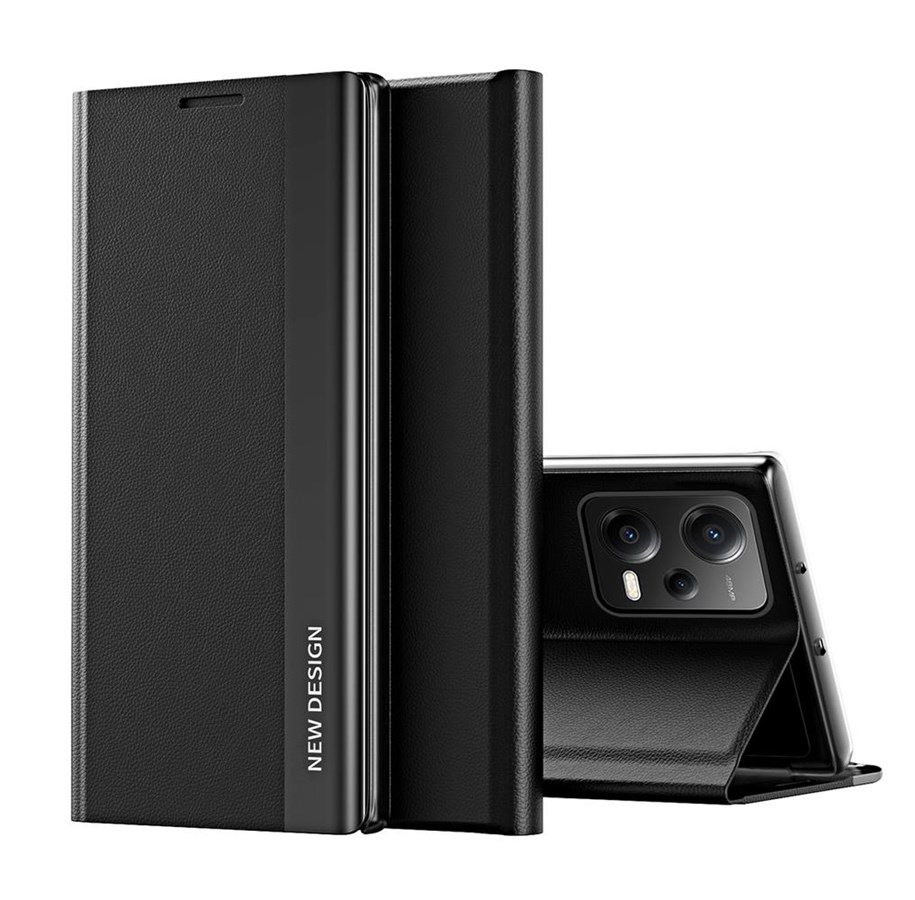 Mobil - Deksel og etui - Hurtel Sleep Case Pro Case for Xiaomi Redmi Note 12 5G / Poco X5 5G with Flip Stand Black - 9145576275658