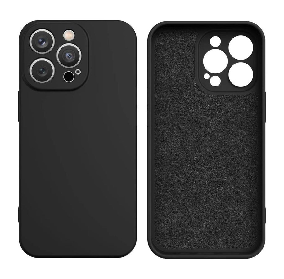 Mobil - Deksel og etui - Hurtel Silicone Case for Samsung Galaxy A34 5G Silicone Cover Black - 9145576273173