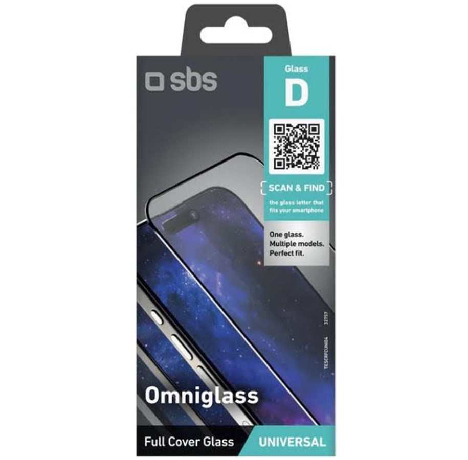 Mobil - Beskyttelsesglass - SBS Omniglass D Universal Glass - TESCRFCUNI04