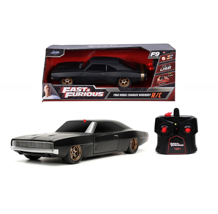Leketøysbil - Jada Toys Fast&Furious RC Dom's Dodge Charger 1:16 - 9333397314R01