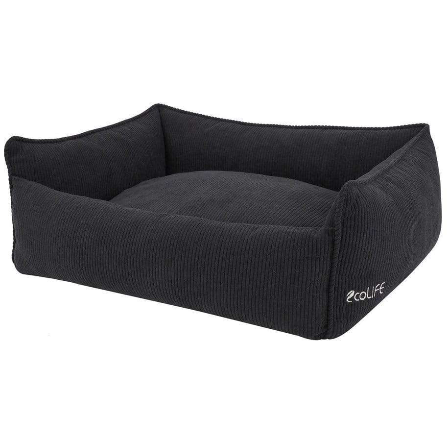 Hund - Bed Time Hundeseng MILLE ECO 100x70x25 cm. Sort - 24S-SFY8-E20S