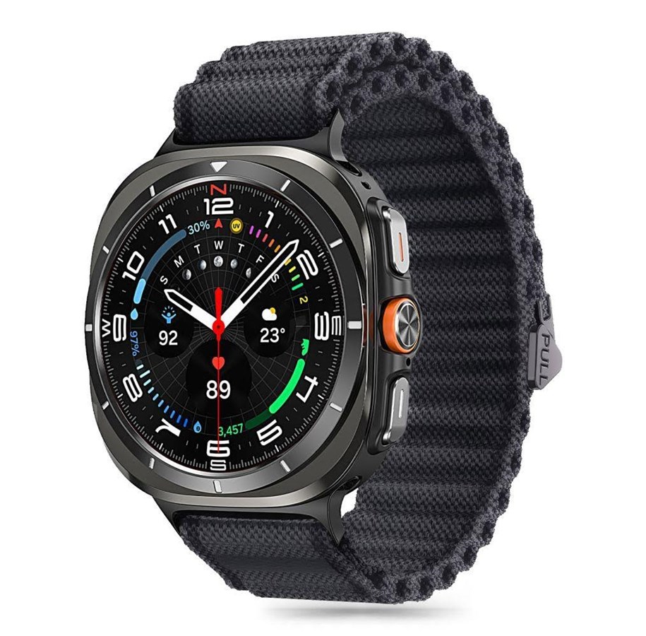 Smartklokke - Tilbehør - Tech-Protect Weave Pro Strap for Samsung Galaxy Watch Ultra (47 mm) - Black - 5906302376339