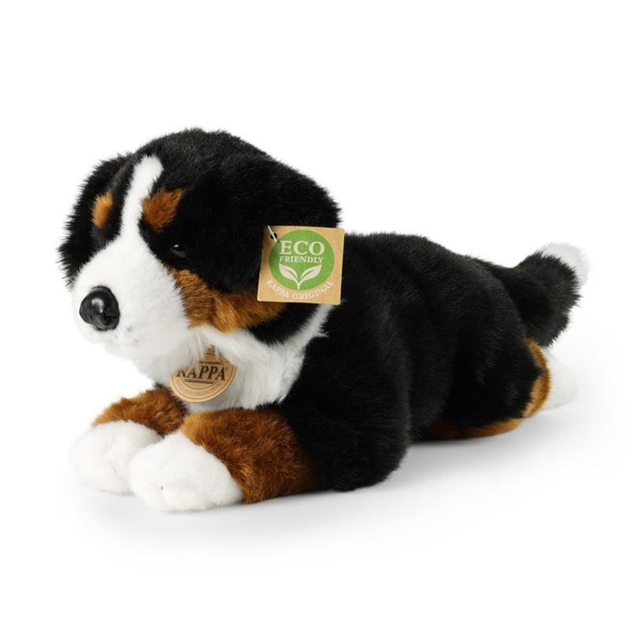Plush - Rappa - Plush realistic Bernese Mountain Dog mascot lying 34 cm Eco-Friendly - 260467