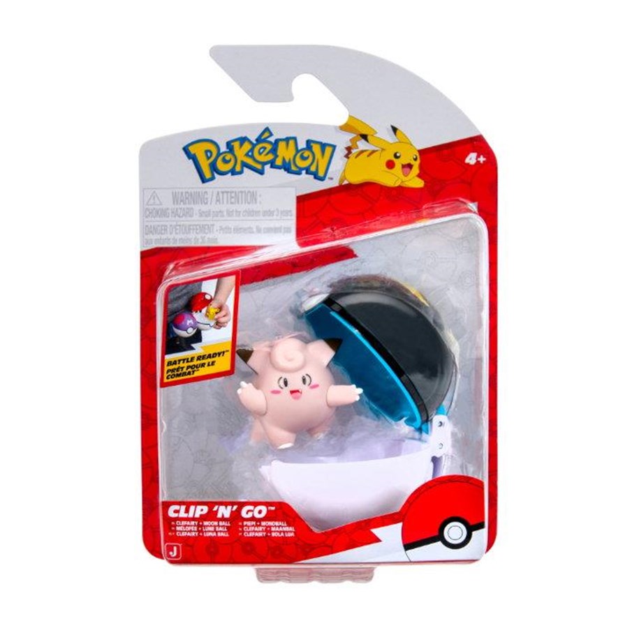 Pokemon - Pokemon CLIP N GO CLEFAIRY MOON BALL W22 - PKW4160